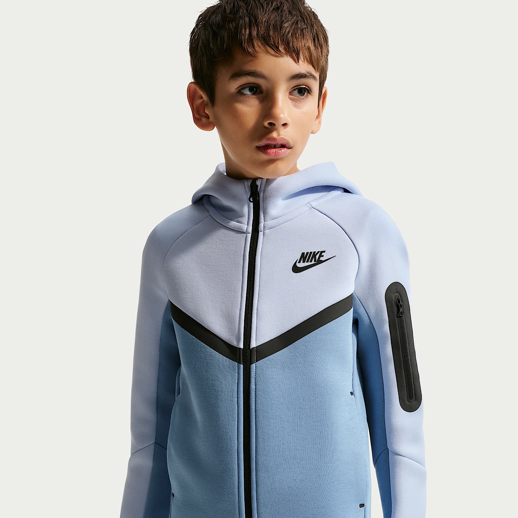 Nike Sportswear Tech Fleece Big Kids' Full-Zip Hoodie. Nike.com